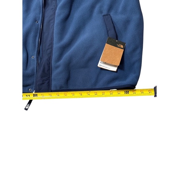 The North Face Mens Fleece Jacket Full Zip Blue Mock Neck Outdoor - Picture 4 of 4
